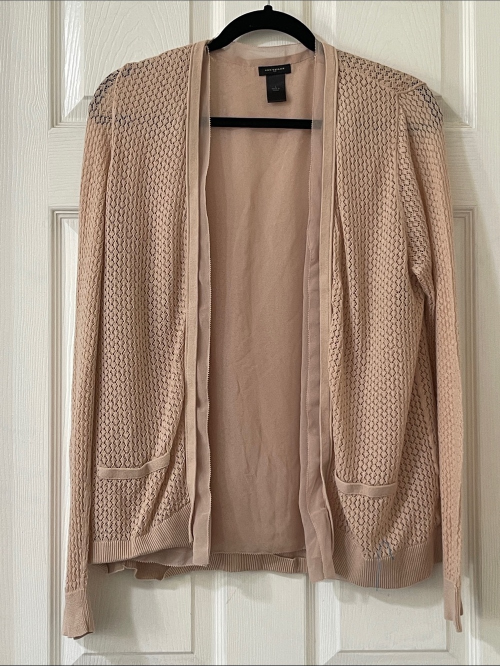 Ann Taylor Blush Beige Cardigan
